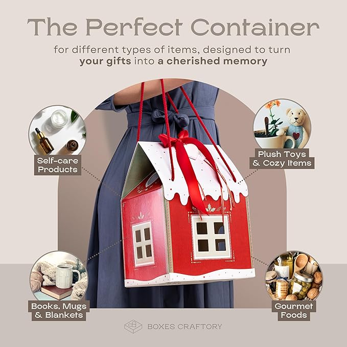 Hollyden Cottage — Festive Holiday Gift Box with Wreath Detail