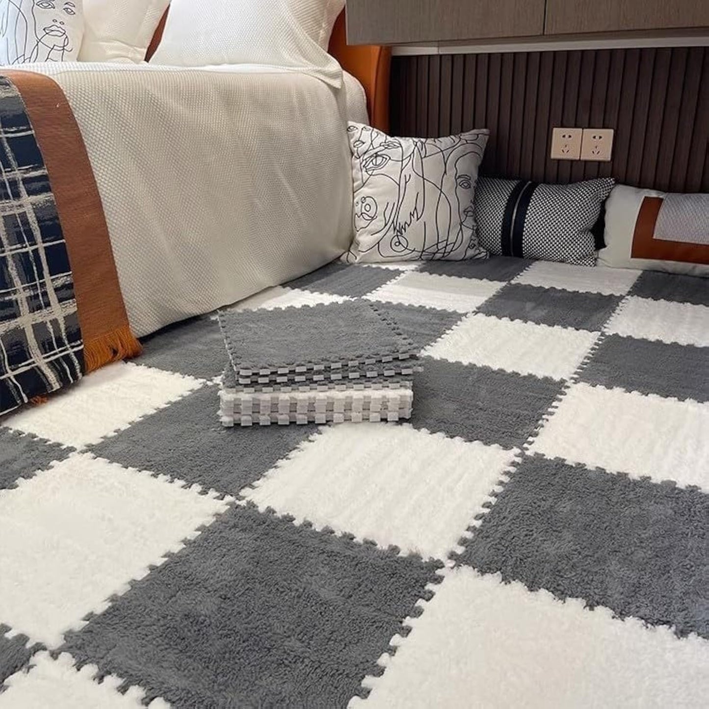 CozyNest — Zacht Speelkleed met Geluidsreductie voor Kinderkamers