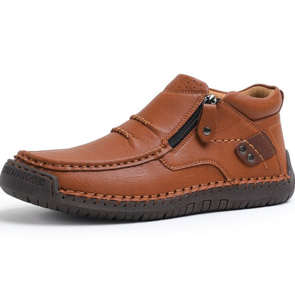 Darsen — Men's Retro PU Leather Outdoor Casual Shoes with Breathable Comfort
