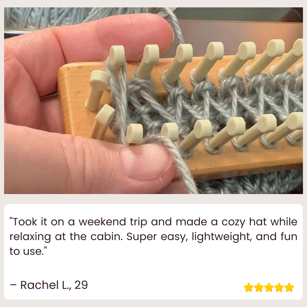 WrapAura™ — Turn Yarn Into Stunning Knits Instantly Without Needles or Hassle