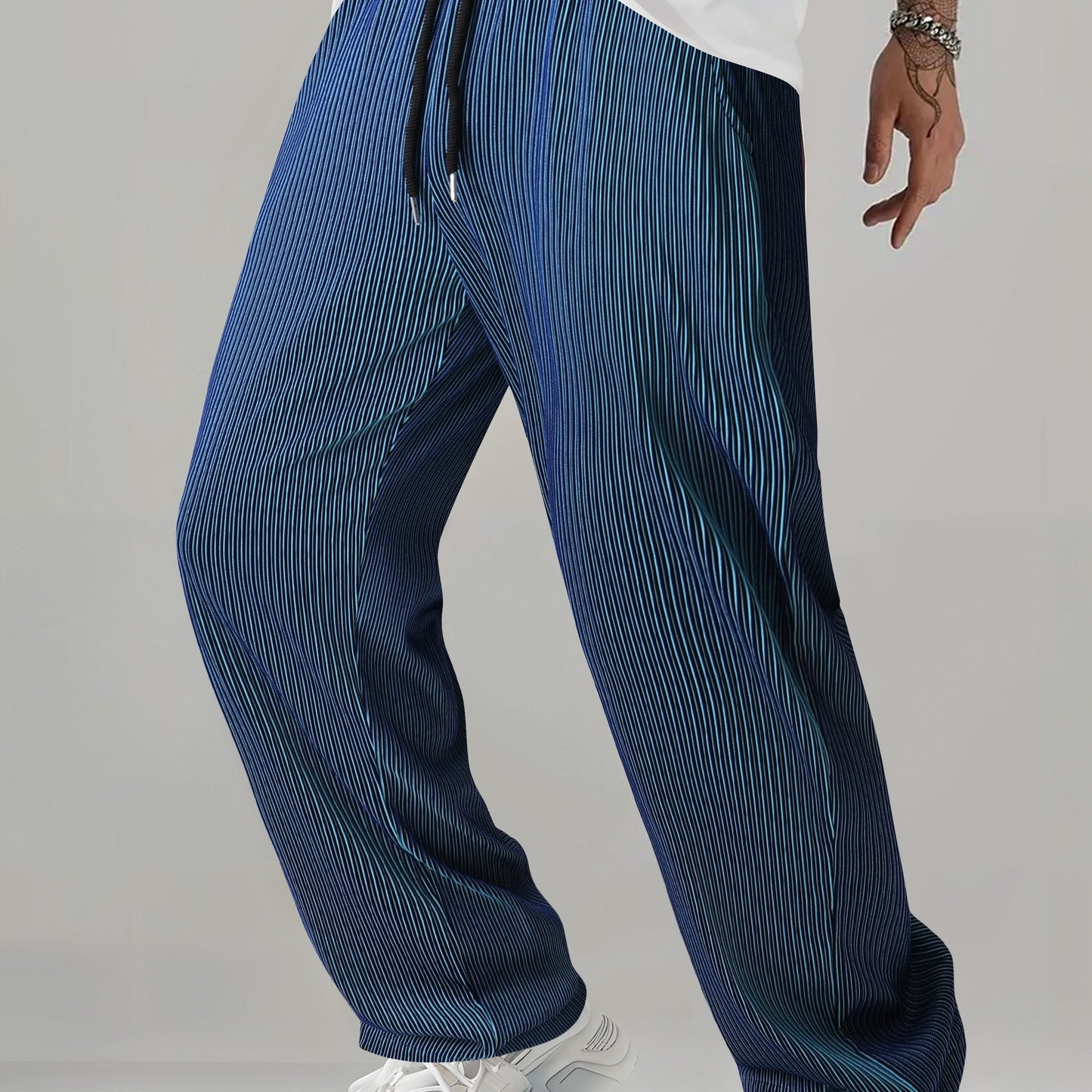 Pantaloni a Righe BreatheEasy™ — Rimani Fresco, Sicuro e Impeccabile Senza Sforzo per Tutto il Giorno