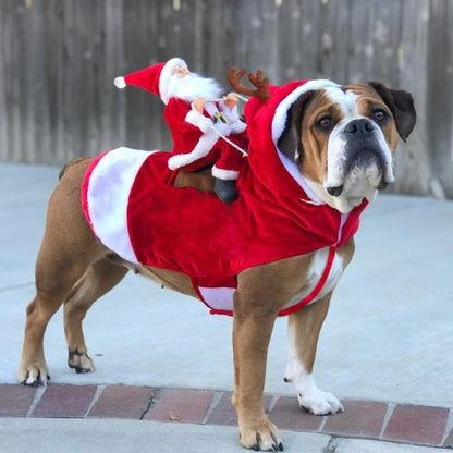 Fydro — Fantasia de Cachorro de Natal Macia com Ajuste Regulável