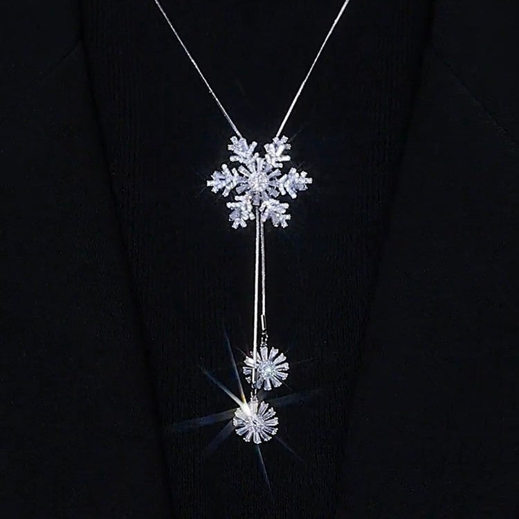 Vixora - Women's Snowflake Pendant Necklace