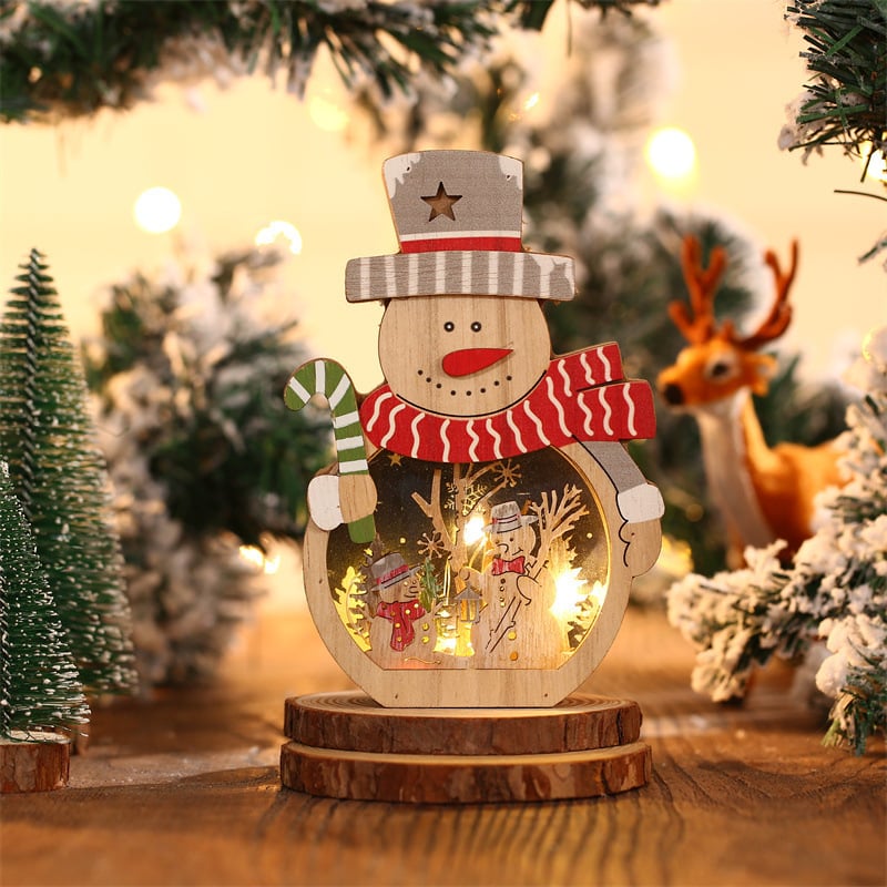 Lumora Glowmist — Kerst Sneeuwpop & Kerstman LED Nachtlampje Decoratie