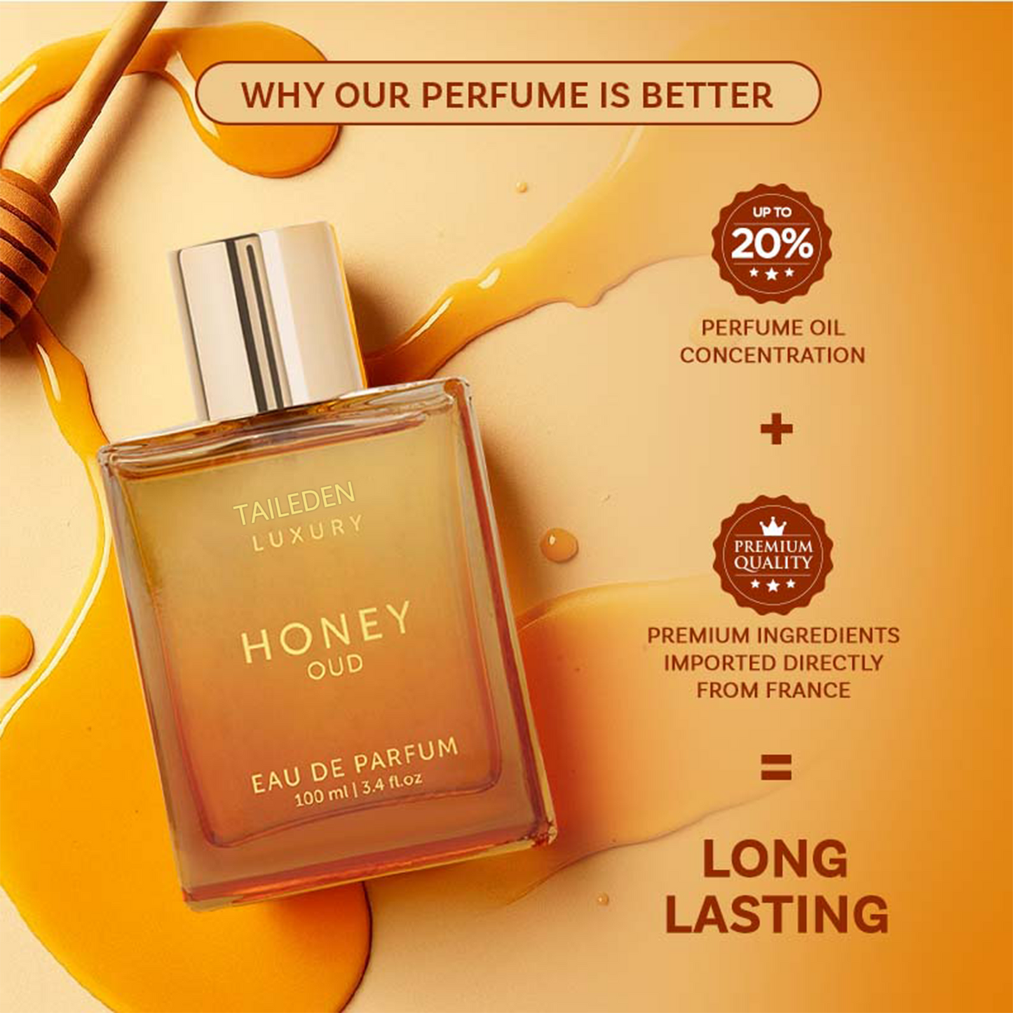 Honey Oud Perfume™ — Sweet Honey Meets Deep Oud in a Timeless Unisex Fragrance