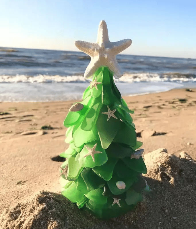 Sea Glass Christmas Tree 20$ TODAY ONLY