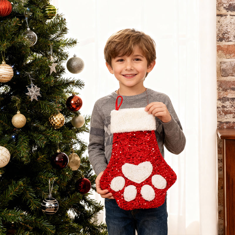 SequinCat Paw Stocking™ — Przemień Święta w Olśniewającą, Nieodpartą Celebrację