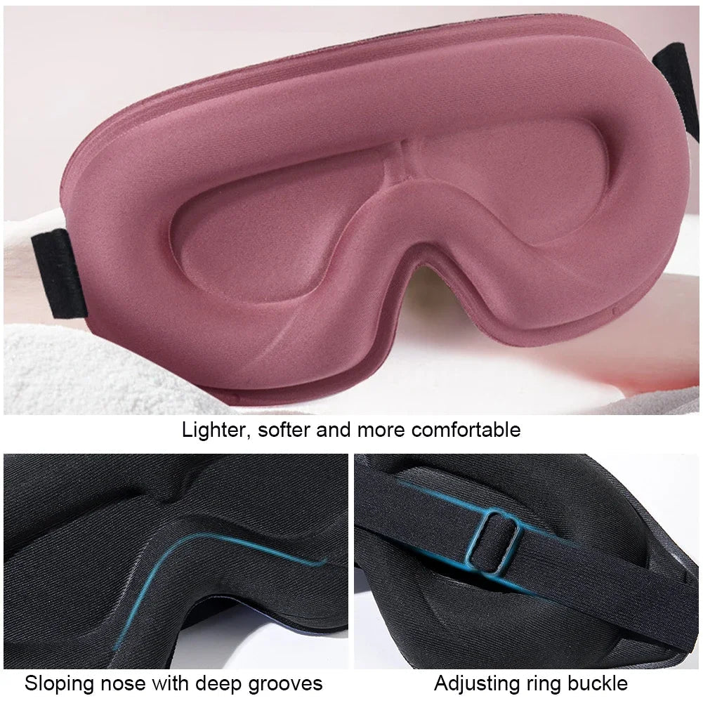 Maschera per Dormire Velora — Maschera Oculare Contornata 3D per un Riposo Confortevole e a Prova di Luce