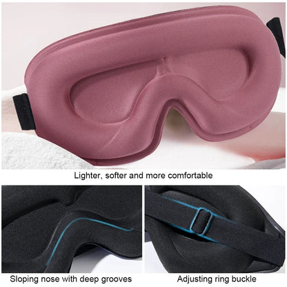 Maschera per Dormire Velora — Maschera Oculare Contornata 3D per un Riposo Confortevole e a Prova di Luce