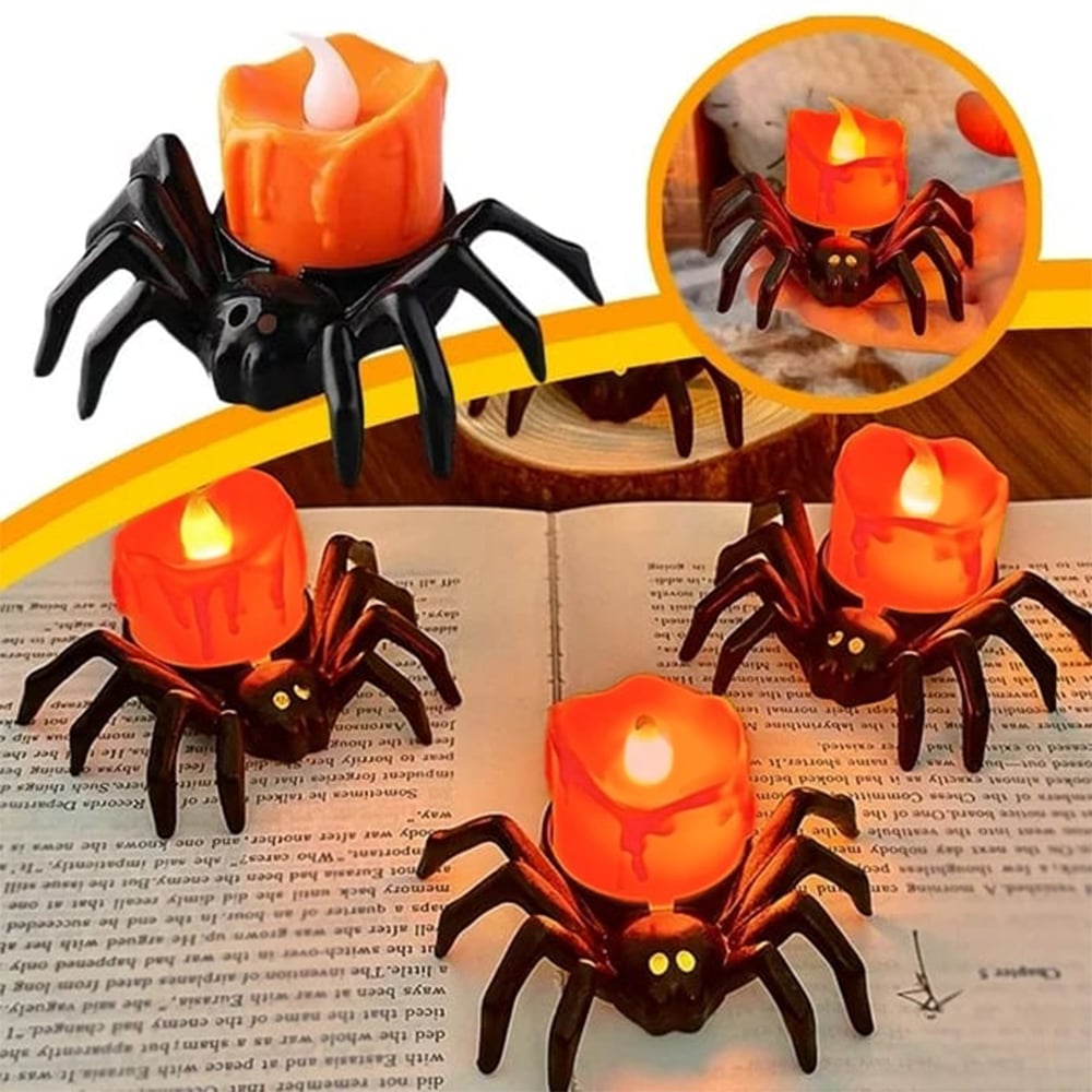 Shadow-Casting Spider Lights™ — Create a Safe, Irresistible Halloween Glow That Haunts Every Corner