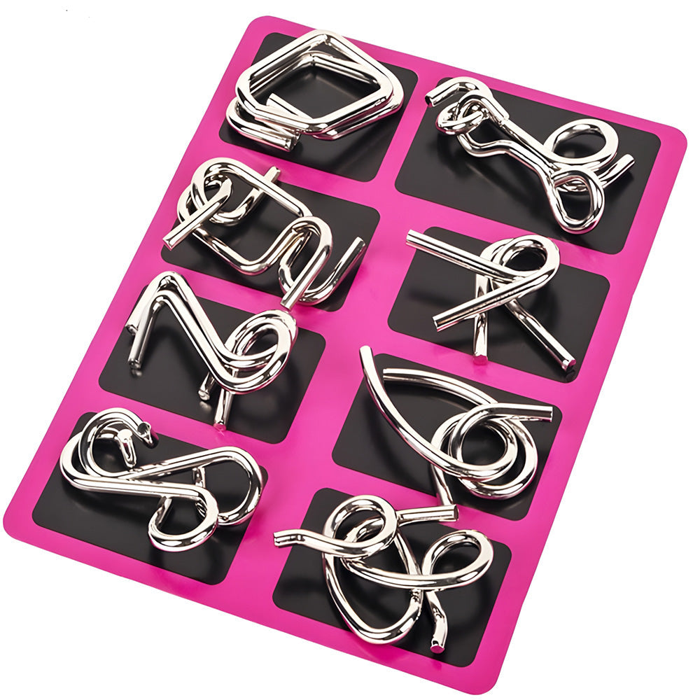 Vexlor — Metal Brain Teaser Puzzle Set with 24 Challenging Designs