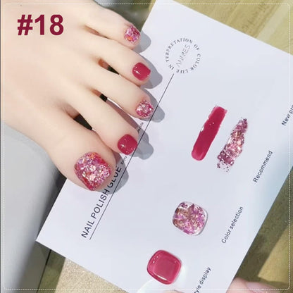 Duo de vernis à ongles Liora — Ensemble de vernis pailleté bicolore avec brillance longue durée