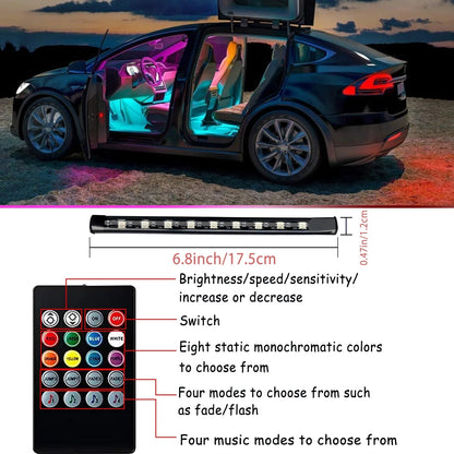 Lyricus — Fita de Luz Interna para Carro com LED RGB e Sincronização com Música