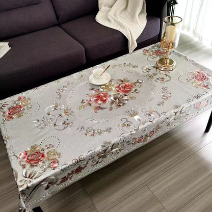 FloraGuard Tablecover™ — Forvandle Plassen Din med Livlig, Sølvsikker Eleganse