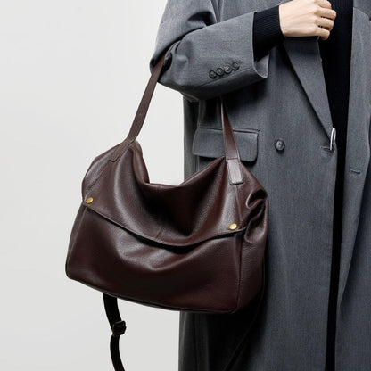 Elara — Women's Genuine Leather Tote Bag with Spacious Design