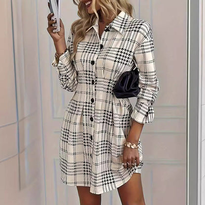 Plaid Power Dress™ — Domina Ogni Ambiente con Fiducia Inarrestabile e Stile Senza Sforzo