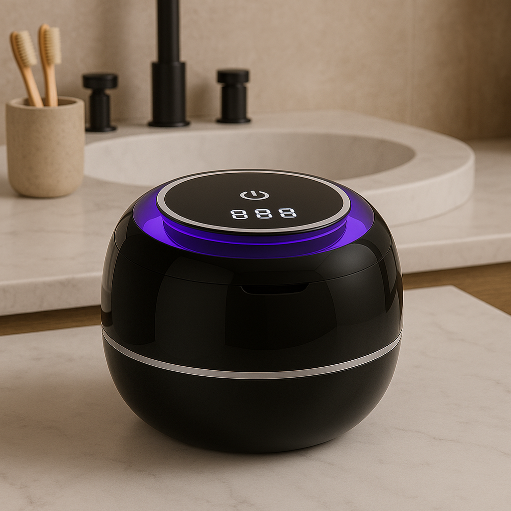 CleanoWave Pod — Ultrasonic Retainer Cleaner with UV-C Light