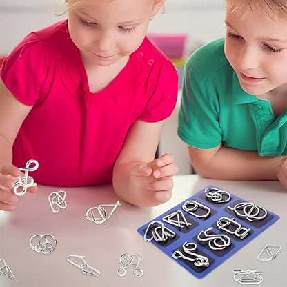 Vexlor — Metal Brain Teaser Puzzle Set with 24 Challenging Designs