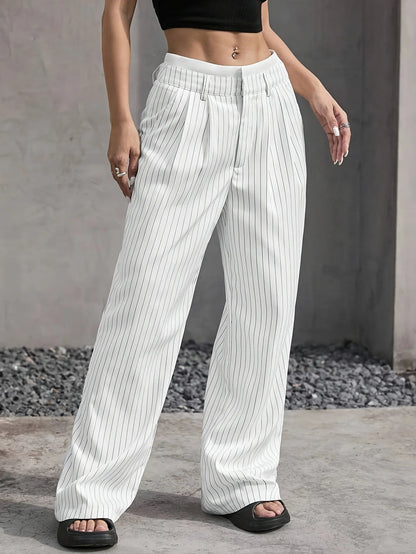 PinstripePower™ — Sculpt Your Curves and Command Every Room with Effortless Style