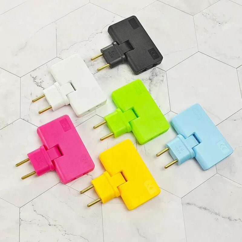 Platte stopcontactadapter