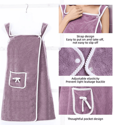 Liora — Plus Size Waterproof Wearable Shower Skirt with Secure Fit