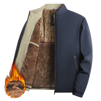 🧥Last day of the big sale £26.99🔥🔥 Men's Warm Stand Collar Full Zip Work Jacket