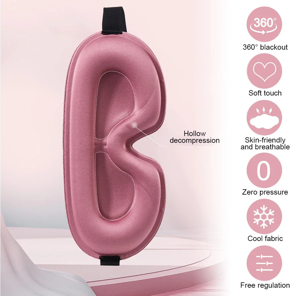 Maschera per Dormire Velora — Maschera Oculare Contornata 3D per un Riposo Confortevole e a Prova di Luce