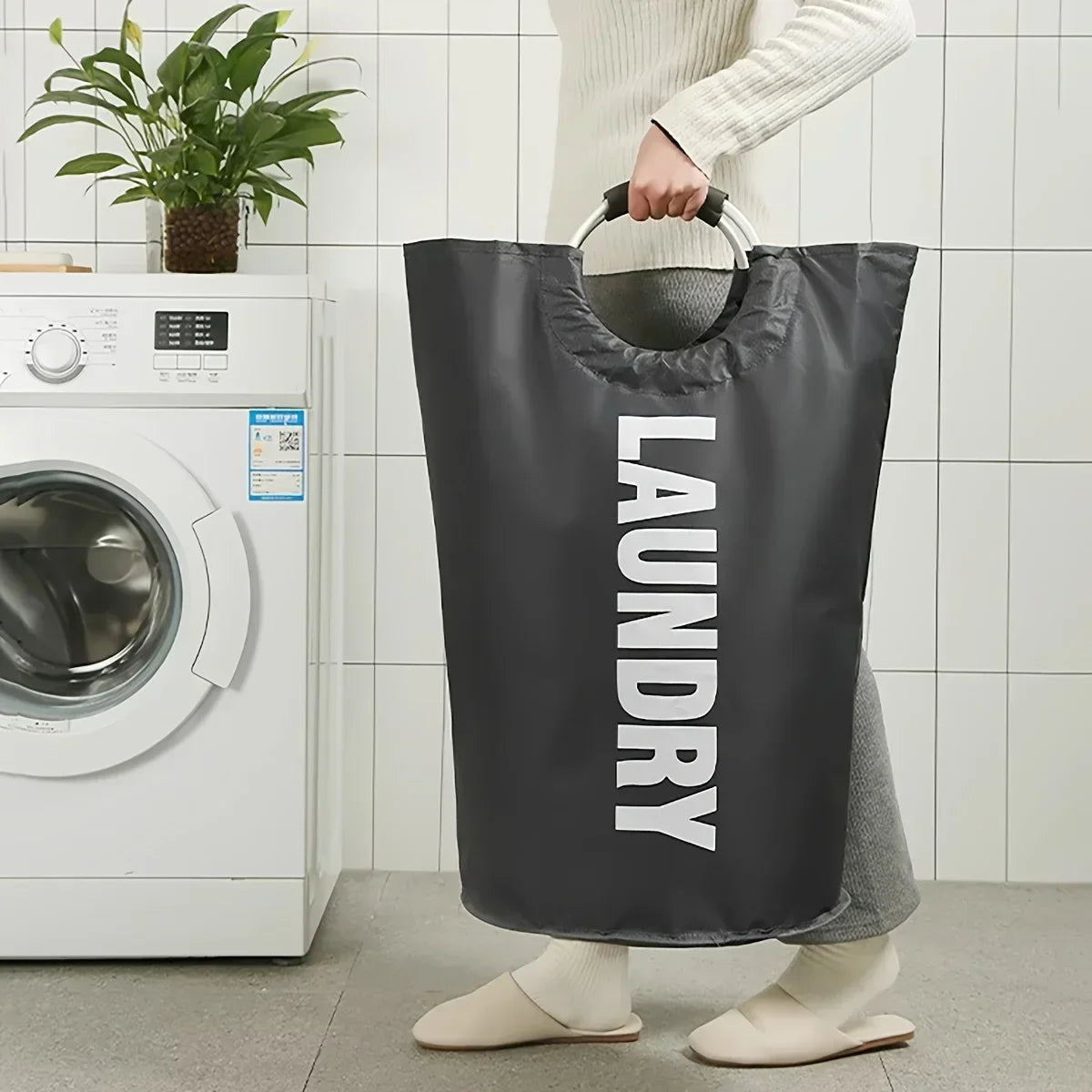 Taryn — Foldable Oxford Fabric Laundry Basket with Large Capacity