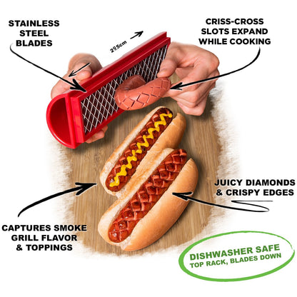 Hot Dog Slicer™ — Sytytä suun kostuttava maku ja tee vaikutus jokaisessa grillijuhlassa
