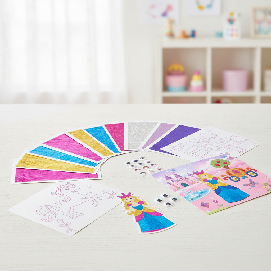 Sparkla™ Foil Art Craft Kit – Unicorns & Princesses