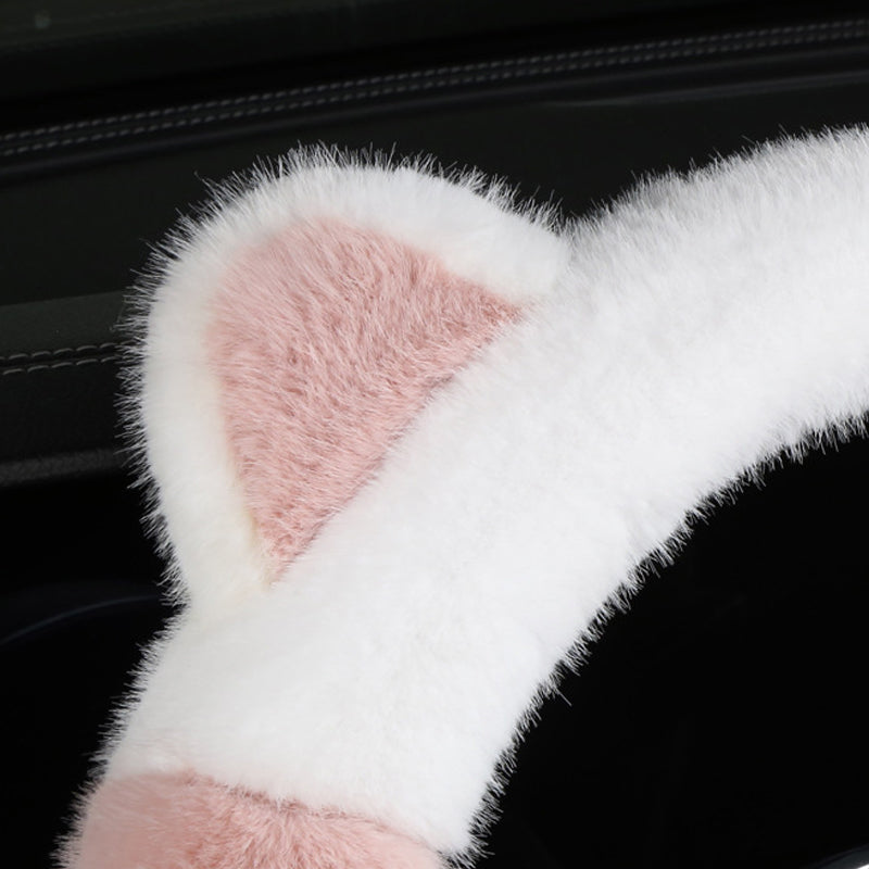 Plush Cat Ear Steering Cover™ — Gjør grepet ditt koselig, styr veien med stil og selvtillit