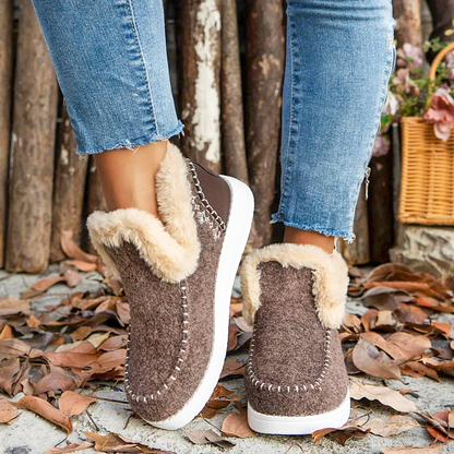 Velloro Bloom — Women’s Weatherproof Fleece-Lined Boots for Winter