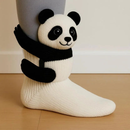 Faelina — Chaussettes en coton 3D animaux douillettes avec confort respirant