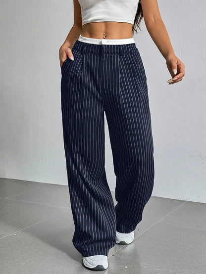 PinstripePower™ — Sculpt Your Curves and Command Every Room with Effortless Style