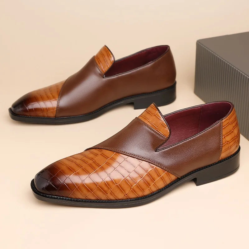 Patchwork Croc Loafers™ — Beheers de Kamer met Ongeëvenaarde Stijl en Zelfvertrouwen voor de Hele Dag