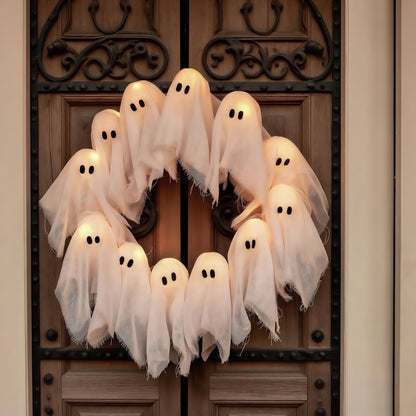 SpookyGlow Wreath™ — Light Up Your Halloween with Effortless Eerie Charm