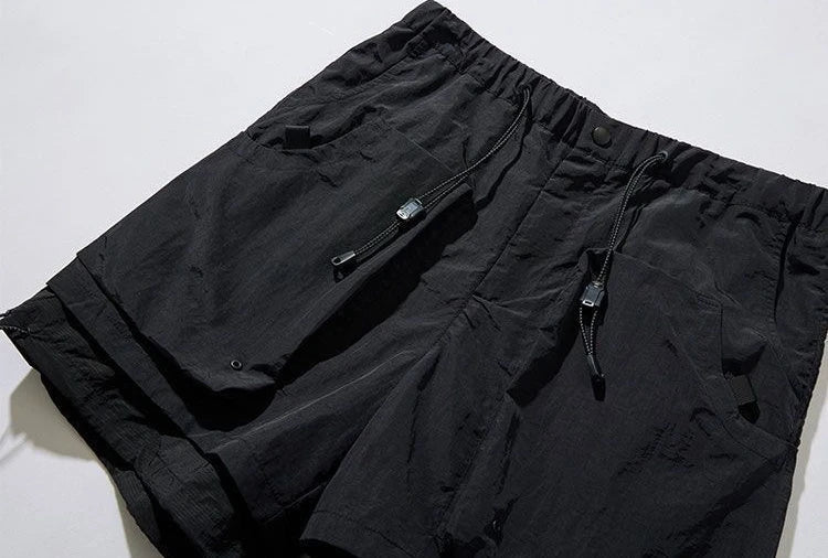 Asheron — Lightweight Nylon Cargo Shorts with Adjustable Fit