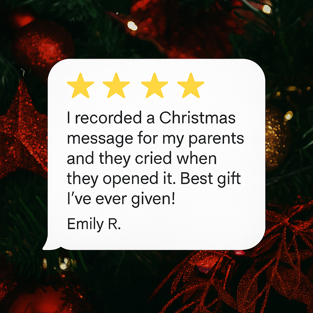 HeartEcho™ — Fangen Sie die Stimme der Liebe ein und bewahren Sie die Weihnachtsmagie für immer