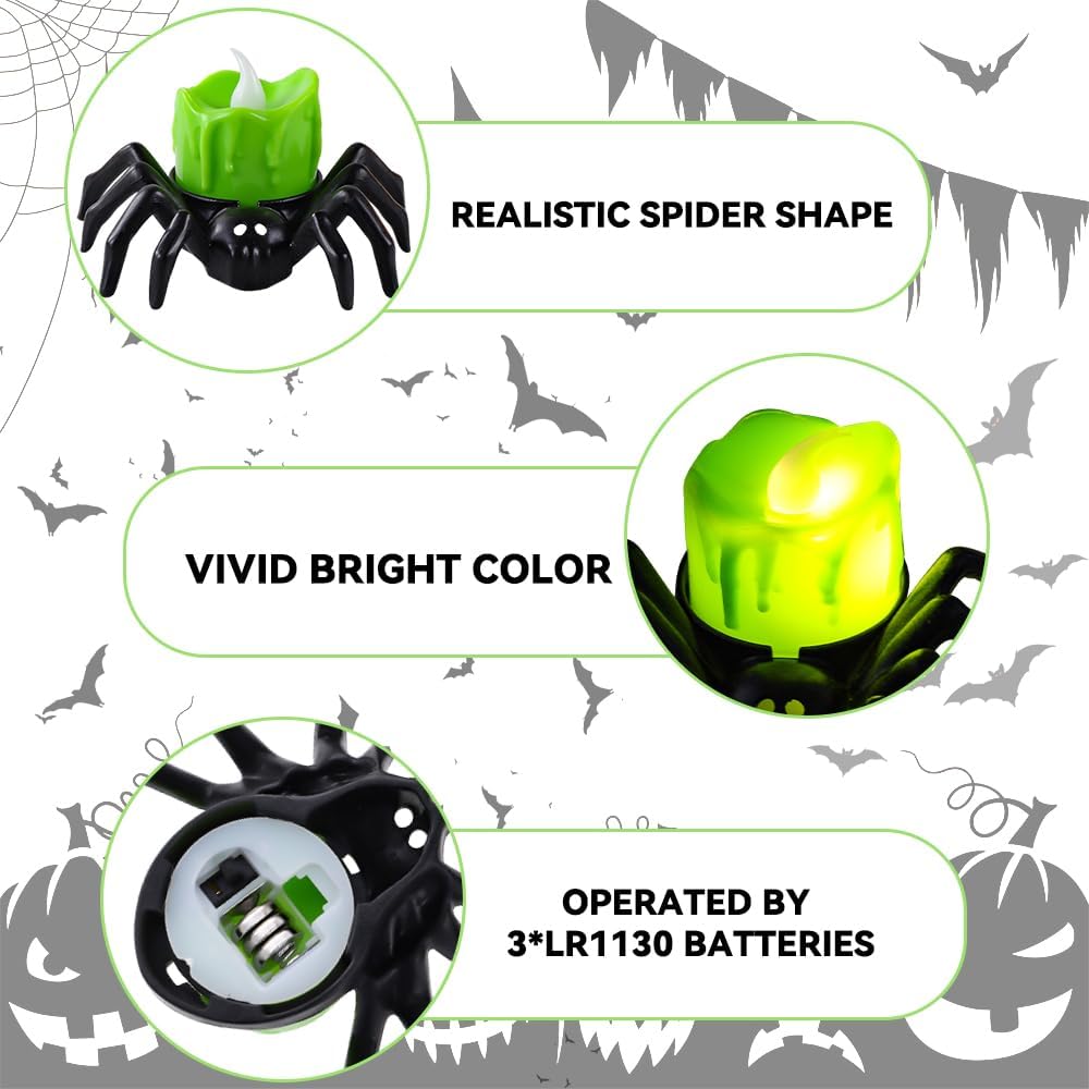 Shadow-Casting Spider Lights™ — Create a Safe, Irresistible Halloween Glow That Haunts Every Corner