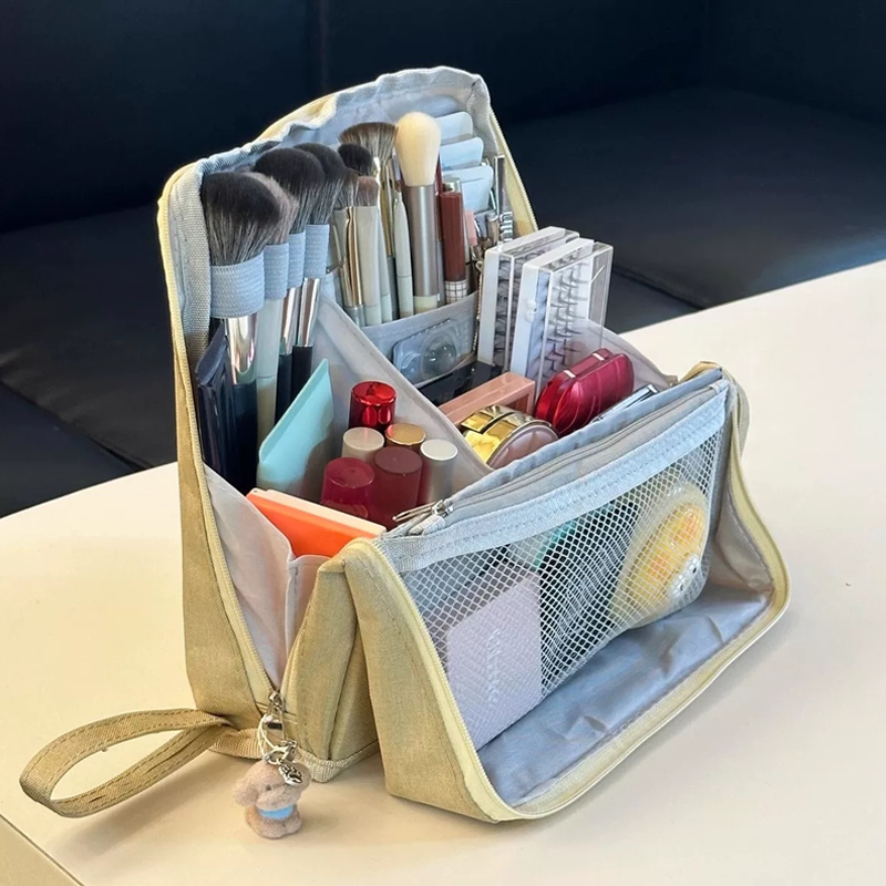 Elara — Travel Makeup Bag with Spacious Organized Compartments