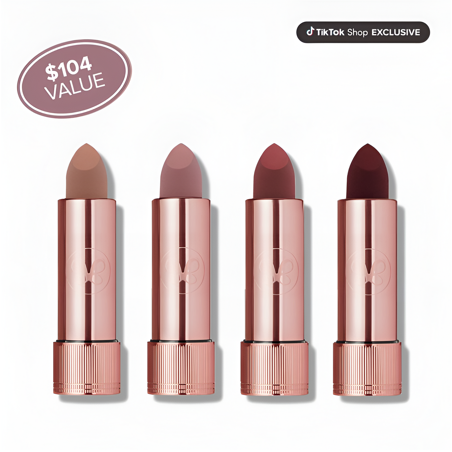 LuxeGlow™ Herfst Lippenstiftset — Volle Pigmentatie, Perfectie voor de Hele Dag