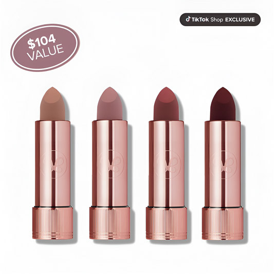LuxeGlow™ Herfst Lippenstiftset — Volle Pigmentatie, Perfectie voor de Hele Dag