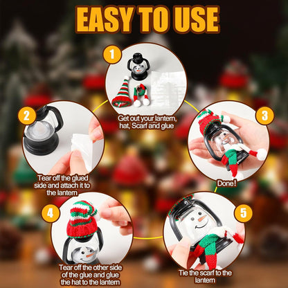 FrostBeam™ Mini Lanterns — Entzünde herzliche festliche Freude mit fröhlichem Schneemann-Leuchten