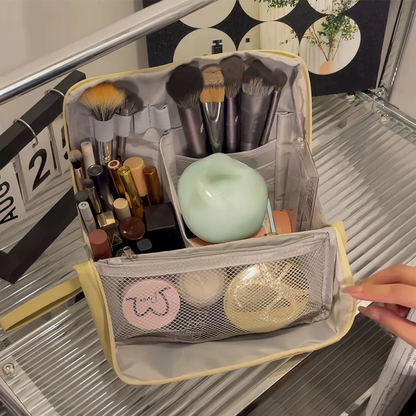 Elara — Travel Makeup Bag with Spacious Organized Compartments