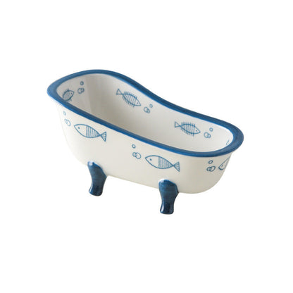 Rowan Mini — Vintage Keramik-Wannen-Schale mit Klauenfüßen