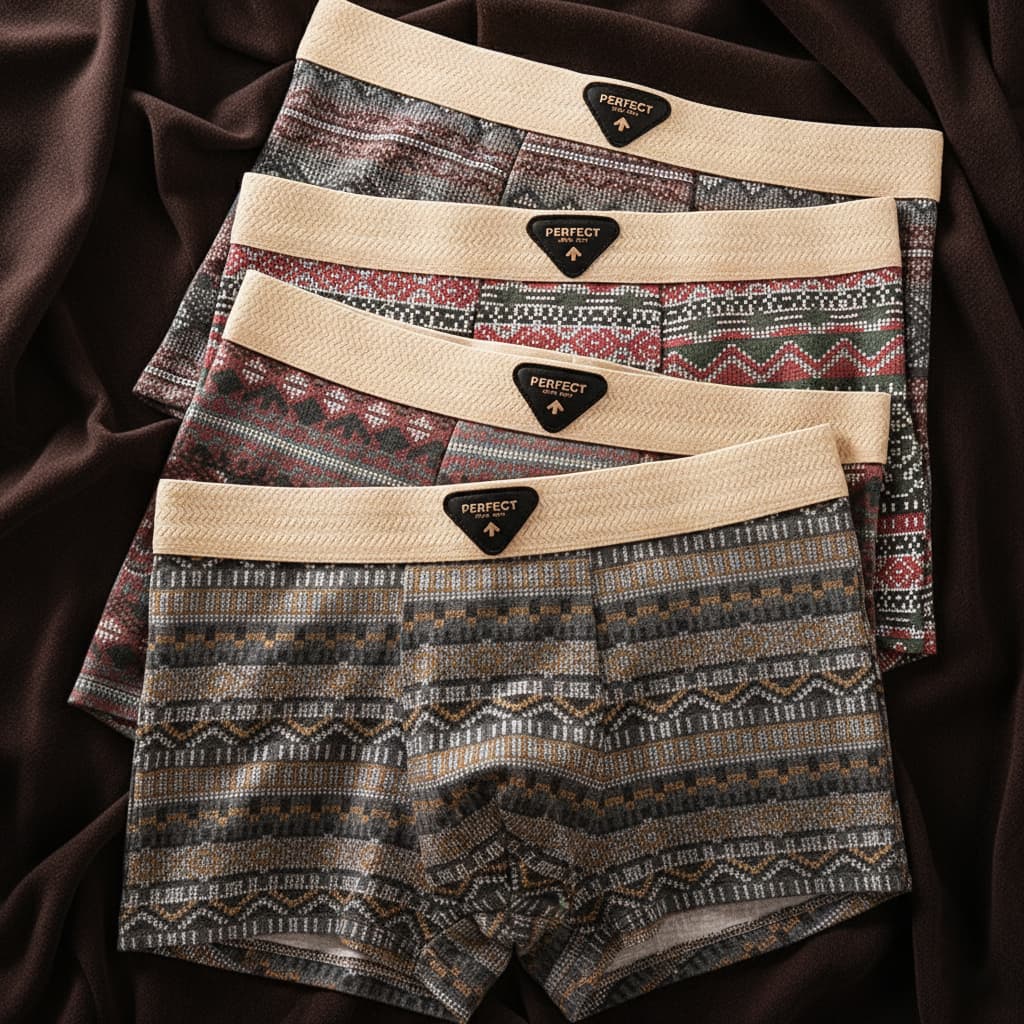 Norla — Økologiske bomullsboxershorts med pustende meshpaneler