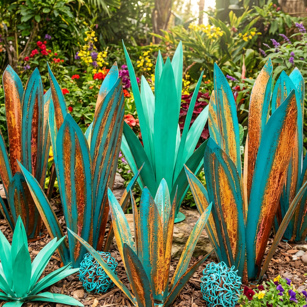 Aero Agave Garden Decor | Waterproof Solar LED Outdoor Ornament 0