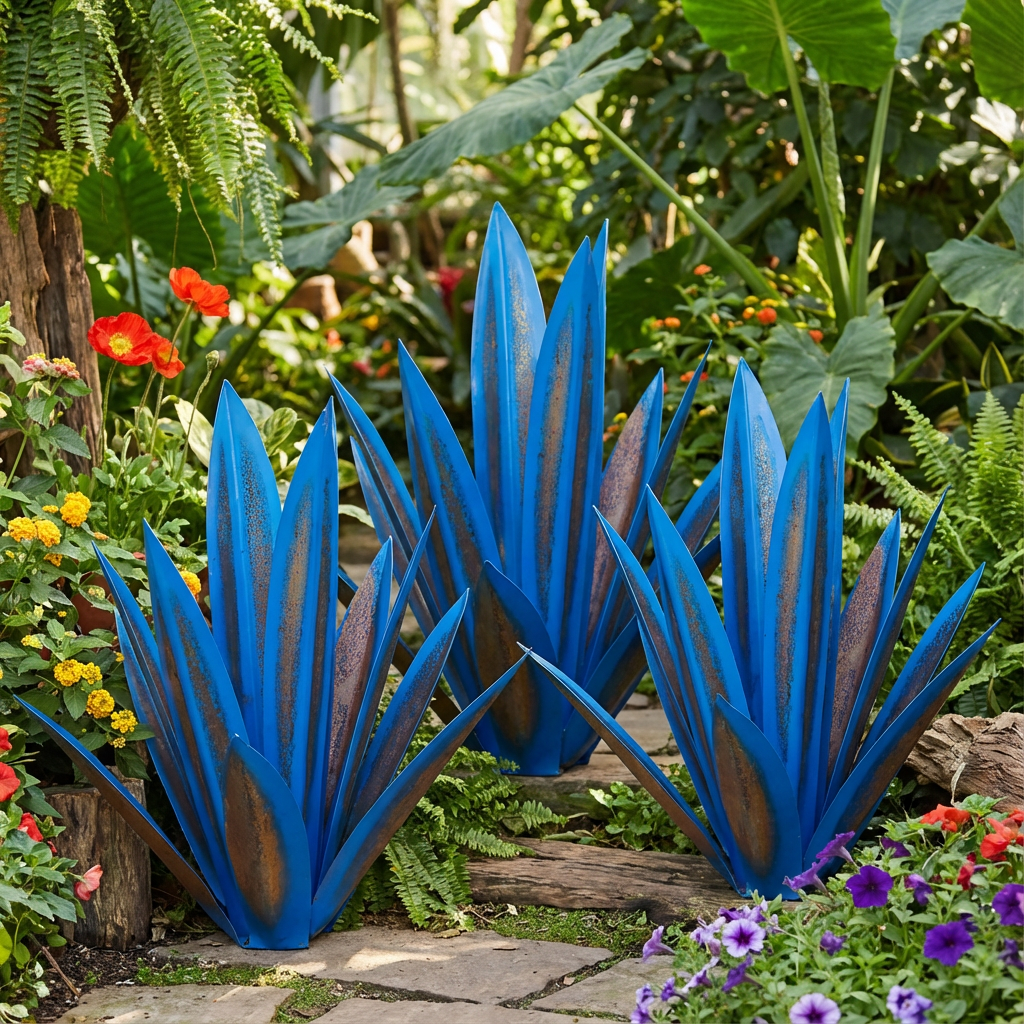 Aero Agave Garden Decor | Waterproof Solar LED Outdoor Ornament 8