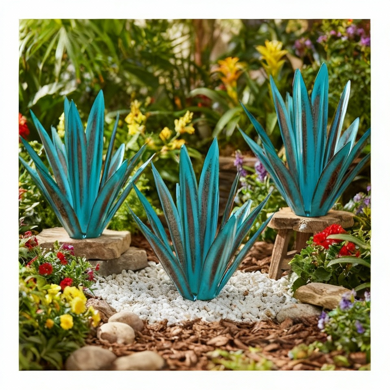 Aero Agave Garden Decor | Waterproof Solar LED Outdoor Ornament 9