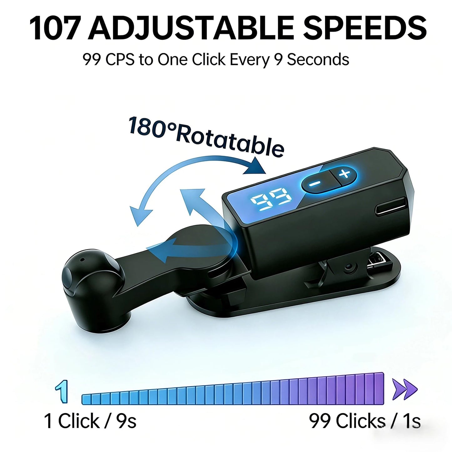 Aero Auto Clicker | Cordless, Adjustable Speed 5